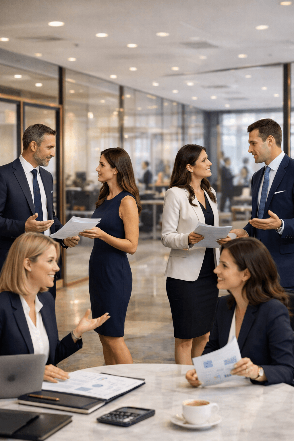 Diverse group of professionals collaborating on trust account audits