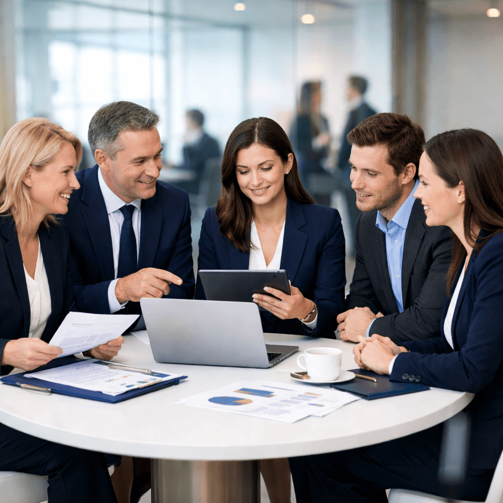 Real estate agent reviewing trust accounting records for compliance